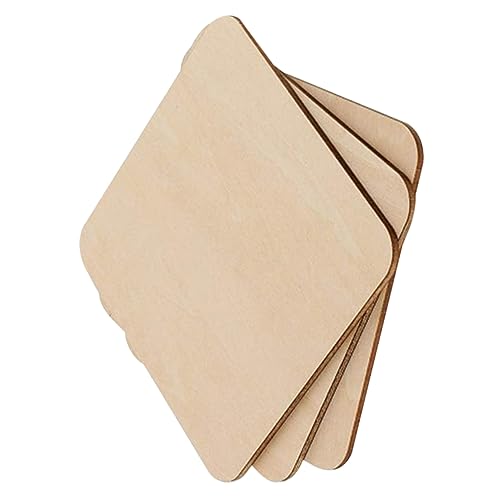 GALPADA 10 Stück Quadratische Holzscheiben Diy Bastelset Unvollendete Holzplättchen für Malen Beschriften und Kreative Projekte Naturholz Dekoration für Feste und Zuhause GALPADA 10 Stück Quadratische Holzscheiben Diy Bastelset Unvollendete Holzplättchen für Malen Beschriften und Kreative Projekte Naturholz Dekoration für Feste und Zuhause von GALPADA