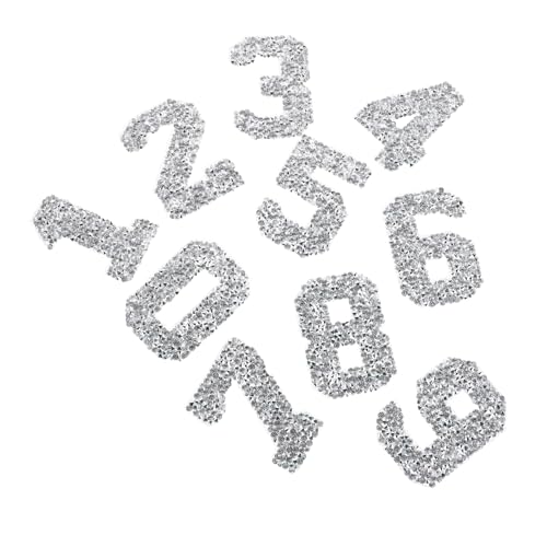 GALPADA 10 Stück Rhinestone Bügel Patches für Diy Kleidung Taschen Hüte Schuhe Jeans Einfache Anwendung und Stilvolle Verzierungen von GALPADA