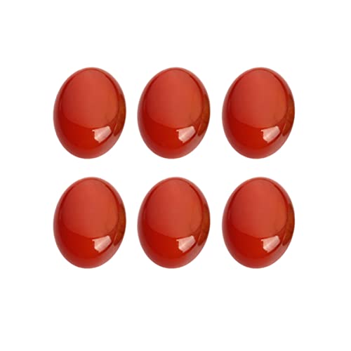 GALPADA 10 Stück Rote Oval DIY Schmuckzubehör für Kreative Schmuckgestaltung Zeitgemäße Edelstein Patches für Dekoration und Handwerk von GALPADA