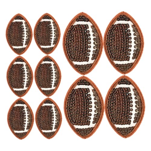 GALPADA 10 Stück Rugby Pailletten Aufnäher zum Aufbügeln Sportliche Stickapplikationen für Kleidung Jeans Jacken und Hüte für Diy Projekte und Kreative Styles GALPADA 10 Stück Rugby Pailletten Aufnäher zum Aufbügeln Sportliche Stickapplikationen für Kleidung Jeans Jacken und Hüte für Diy Projekte und Kreative Styles von GALPADA