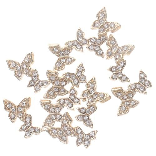 GALPADA 10 Stück Schmetterling Nagel Schmuck Strasssteine Nail Art Charms Dekorative DIY Accessoires für Damen Verschiedene Designs für Stilvolle Nagelkunst von GALPADA