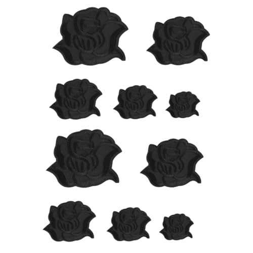 GALPADA 10 Stück Stickereispatch Stoffflecken Bügelflicken für Kleidung Dekoration dekorativer Jeansaufnäher Applikationen nähen Dekorative Nähflecken Stickblumenflecken Polyester von GALPADA