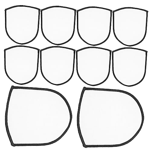 GALPADA 10 Stück Sublimation Patches Leere Bügel Patches für DIY Hitzeübertragung und Stickerei für Kleidung Hüte und Kreative Reparaturen von GALPADA