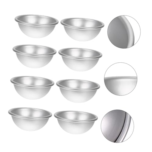 GALPADA 10 Stück Teiliges Aluminiumlegierung Badebombenform Halbkugelförmige DIY Badekugelformen Rostfrei Langlebig Vielseitig für Badebomben Seifenherstellung und Halbkugelige Backwaren von GALPADA