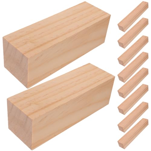 GALPADA 10 Stück Teiliges Basswood Schnitzholz Naturbelassene Glatte Holzblöcke für DIY Bastelarbeiten Leicht und Sicher für Erwachsene zum Schnitzen Malen und Kreativen Gestalten GALPADA 10 Stück Teiliges Basswood Schnitzholz Naturbelassene Glatte Holzblöcke für DIY Bastelarbeiten Leicht und Sicher für Erwachsene zum Schnitzen Malen und Kreativen Gestalten von GALPADA