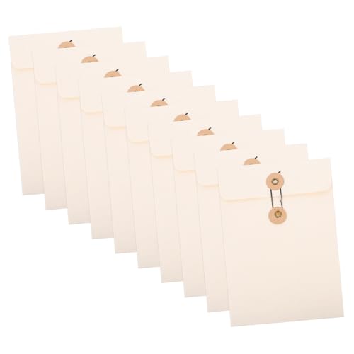 GALPADA 10 Stück Teiliges Büro Ordner aus Stabilem Material Mehrzweck Dokumententaschen für Rechnungen Belege und Papiere Eleganter Weißer Aktenordner Organizer für Effiziente von GALPADA