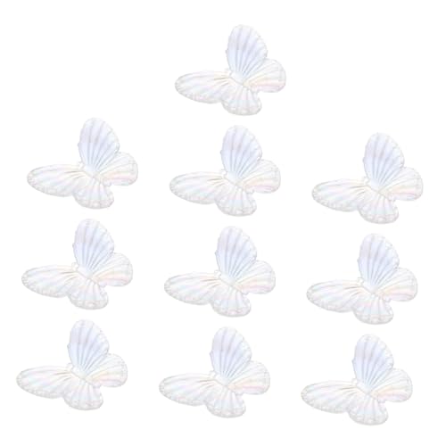 GALPADA 10 Stück Teiliges Butterflies Charms aus Transparentem Resin Realistische Schmetterlingsanhänger für DIY Schmuckherstellung Leichtes Bastelmaterial für Halsketten Armbänder von GALPADA