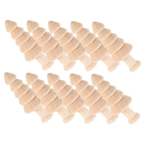 GALPADA 10 Stück Teiliges DIY Mini Holz Weihnachtsbaum Naturbelassene Robuste Holzbemalbare Christbaumschmuck Miniatur Sicher Langlebig für Kreative Weihnachtsdeko und Bastelprojekte GALPADA 10 Stück Teiliges DIY Mini Holz Weihnachtsbaum Naturbelassene Robuste Holzbemalbare Christbaumschmuck Miniatur Sicher Langlebig für Kreative Weihnachtsdeko und Bastelprojekte von GALPADA