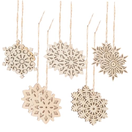 GALPADA 10 Stück Teiliges DIY Weihnachts Holzanhänger Naturbelassene Pappelholz Scheiben zum Bemalen und Gestalten Handliche Weihnachtsdeko für Baum Fenster Wand Vielseitig und Bruchfest GALPADA 10 Stück Teiliges DIY Weihnachts Holzanhänger Naturbelassene Pappelholz Scheiben zum Bemalen und Gestalten Handliche Weihnachtsdeko für Baum Fenster Wand Vielseitig und Bruchfest von GALPADA