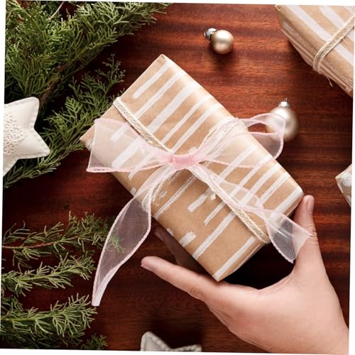 GALPADA 10 Stück Teiliges Dekoratives Geschenkverpackungsband mit Welligem Rand Vielseitiges Schleifenband für Geschenkboxen Blumensträuße und Festtagsdeko Zartes Rosa Samtig von GALPADA