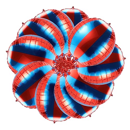 GALPADA 10 Stück Teiliges Folienballons Blau Rot Geburtstags und Festdeko für Shower und Karneval für Hochzeiten und Feiern Einfach Aufzublasen Versiegeln von GALPADA