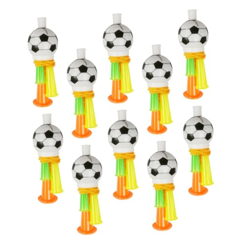 GALPADA 10 Stück Teiliges Fußball Fanfanfare Laute Stadionhörner mit Trageband Leichte und Langlebige Fanfanfare für Sportveranstaltungen zum Anfeuern bei Fußballspielen und Fan Events GALPADA 10 Stück Teiliges Fußball Fanfanfare Laute Stadionhörner mit Trageband Leichte und Langlebige Fanfanfare für Sportveranstaltungen zum Anfeuern bei Fußballspielen und Fan Events von GALPADA