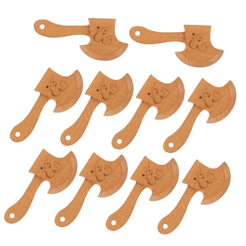 GALPADA 10 Stück Teiliges Geschnitzte Holzornamente Miniatur Hölzerne Deko Äxte Langlebige Tischdekoration Wohnaccessoire Geeignet als für Büro und Zuhause GALPADA 10 Stück Teiliges Geschnitzte Holzornamente Miniatur Hölzerne Deko Äxte Langlebige Tischdekoration Wohnaccessoire Geeignet als für Büro und Zuhause von GALPADA