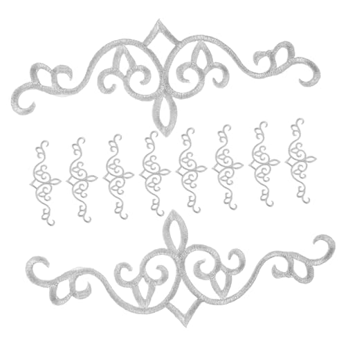 GALPADA 10 Stück Teiliges Gestickte Bügel Patches für Kleidung DIY Applikationen Dekorative Stoffaufkleber für Kostüme und Textilreparaturen von GALPADA