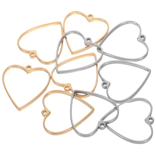 GALPADA 10 Stück Teiliges Hohlrahmen Pendant Herzform Offene Schmuckrahmen für Resin Halsketten und Ohrringe Stabile Fassung für Edelsteine Langlebige DIY Schmuckherstellung Zubehör GALPADA 10 Stück Teiliges Hohlrahmen Pendant Herzform Offene Schmuckrahmen für Resin Halsketten und Ohrringe Stabile Fassung für Edelsteine Langlebige DIY Schmuckherstellung Zubehör von GALPADA