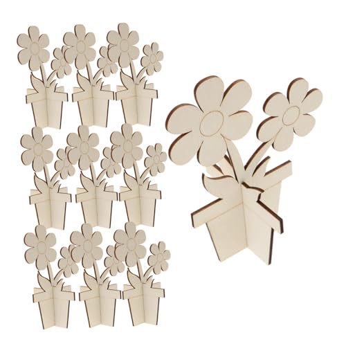 GALPADA 10 Stück Teiliges Holzblumen zum Bemalen Glatte Oberfläche DIY Holzblumen Dekoration für Bastelprojekte Tischdeko Hochzeit Natürliche Holzdeko zum Gestalten und Bemalen GALPADA 10 Stück Teiliges Holzblumen zum Bemalen Glatte Oberfläche DIY Holzblumen Dekoration für Bastelprojekte Tischdeko Hochzeit Natürliche Holzdeko zum Gestalten und Bemalen von GALPADA