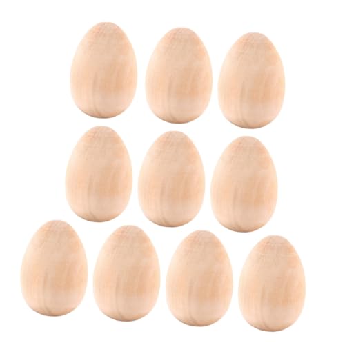 GALPADA 10 Stück Teiliges Holzeier zum Bemalen Leere Holz eier für Graffiti und DIY Gestalten Realistische Holz Eier Modelle Kinderfreundlich und Einfach zu Dekorieren für Frühlingsfeier GALPADA 10 Stück Teiliges Holzeier zum Bemalen Leere Holz eier für Graffiti und DIY Gestalten Realistische Holz Eier Modelle Kinderfreundlich und Einfach zu Dekorieren für Frühlingsfeier von GALPADA