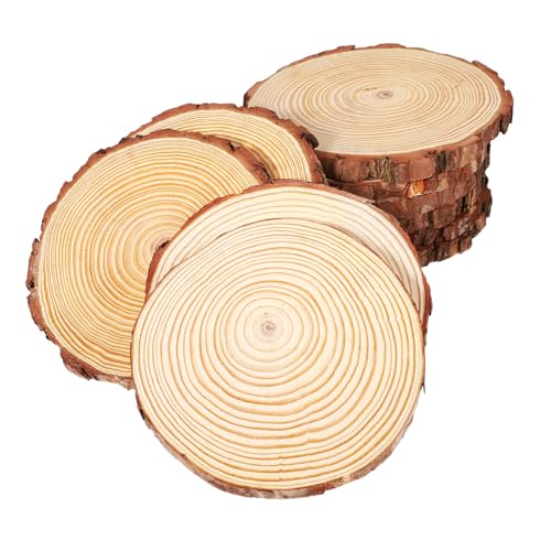 GALPADA 10 Stück Teiliges Holzscheiben Rund Naturbelassen für DIY Handwerk Dekoration als Untersetzer und Holzscheiben für Kreative Wohnaccessoires GALPADA 10 Stück Teiliges Holzscheiben Rund Naturbelassen für DIY Handwerk Dekoration als Untersetzer und Holzscheiben für Kreative Wohnaccessoires von GALPADA