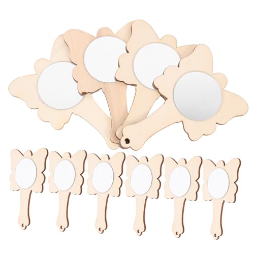 GALPADA 10 Stück Teiliges Holzspiegel zum Bemalen Handspiegel aus Holz für DIY Bastelset für Kindergarten und Familie Langlebig Handgefertigt Spielerisches Lernen und Kreative GALPADA 10 Stück Teiliges Holzspiegel zum Bemalen Handspiegel aus Holz für DIY Bastelset für Kindergarten und Familie Langlebig Handgefertigt Spielerisches Lernen und Kreative von GALPADA