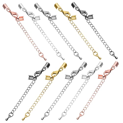 GALPADA 10 Stück Teiliges Kettenverlängerungen mit Stabilen Karabinerverschlüssen aus Kupfer Farbige Schmuckketten Endstücke für DIY Kettenherstellung Langlebig und Einfach zu Verwenden GALPADA 10 Stück Teiliges Kettenverlängerungen mit Stabilen Karabinerverschlüssen aus Kupfer Farbige Schmuckketten Endstücke für DIY Kettenherstellung Langlebig und Einfach zu Verwenden von GALPADA