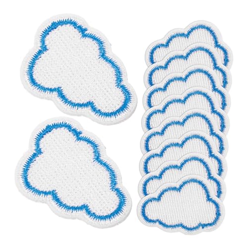 GALPADA 10 Stück Teiliges Kompakte Verschleißfeste Wolken Stickerei Patches für Jacken Mützen und DIY Kleidungsdekoration Langlebige Delicate Textilapplikationen für Reparatur und GALPADA 10 Stück Teiliges Kompakte Verschleißfeste Wolken Stickerei Patches für Jacken Mützen und DIY Kleidungsdekoration Langlebige Delicate Textilapplikationen für Reparatur und von GALPADA