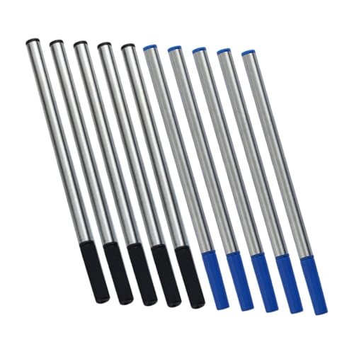 GALPADA 10 Stück Teiliges Metall Gel Tintenrollermine Ersatzminen Langlebig und Kompatibel mit Standard Kugelschreibern Tief Pigmentierte Blaue und Schwarze Tinte für Sanftes Schreiben GALPADA 10 Stück Teiliges Metall Gel Tintenrollermine Ersatzminen Langlebig und Kompatibel mit Standard Kugelschreibern Tief Pigmentierte Blaue und Schwarze Tinte für Sanftes Schreiben von GALPADA
