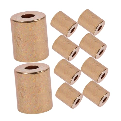 GALPADA 10 Stück Teiliges Metall Kordelstopper Elegant Robust für DIY Notizbuch Zubehör Schnurstopper Kordelverschluss Schnurband Stopfen Langlebig Minimalistisch von GALPADA