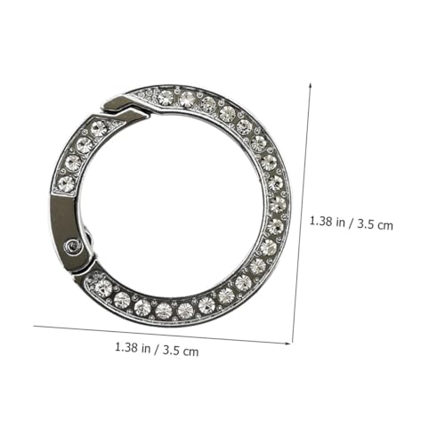 GALPADA 10 Stück Teiliges Metall Schlüsselringe mit Strassbesetztem Federkarabiner Robuste DIY Schlüsselanhänger Ringe für Schlüsselhalter Taschen Bastelzubehör Silberfarben GALPADA 10 Stück Teiliges Metall Schlüsselringe mit Strassbesetztem Federkarabiner Robuste DIY Schlüsselanhänger Ringe für Schlüsselhalter Taschen Bastelzubehör Silberfarben von GALPADA