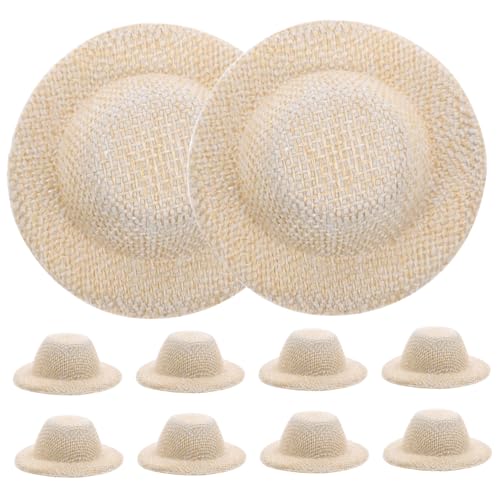 GALPADA 10 Stück Teiliges Mini Strohhüte aus Eva und Flusen Realistische Puppenhüte als DIY Bastelzubehör und Kleine Dekoration Geeignet für Puppenhäuser Haarschmuck und Wohnaccessoires GALPADA 10 Stück Teiliges Mini Strohhüte aus Eva und Flusen Realistische Puppenhüte als DIY Bastelzubehör und Kleine Dekoration Geeignet für Puppenhäuser Haarschmuck und Wohnaccessoires von GALPADA