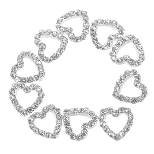 GALPADA 10 Stück Teiliges Nageldekor Herzform Nail Charms aus Hochwertigem Legierungs material Langlebig und Stabil für Kreative Nailart und Frauen Maniküre Zubehör Vielseitig GALPADA 10 Stück Teiliges Nageldekor Herzform Nail Charms aus Hochwertigem Legierungs material Langlebig und Stabil für Kreative Nailart und Frauen Maniküre Zubehör Vielseitig von GALPADA
