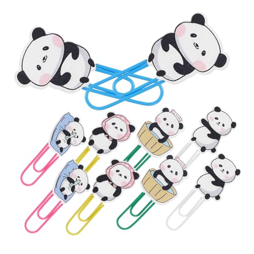 GALPADA 10 Stück Teiliges Panda Papierklammer aus Langlebigem Holz und Kunststoff Multifunktionale Niedliche Büroklammern und Lesezeichen für Büro Schule und Partydeko GALPADA 10 Stück Teiliges Panda Papierklammer aus Langlebigem Holz und Kunststoff Multifunktionale Niedliche Büroklammern und Lesezeichen für Büro Schule und Partydeko von GALPADA