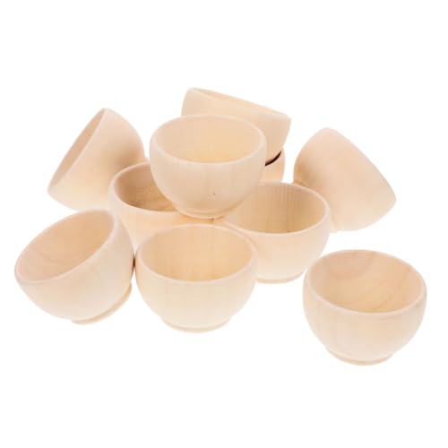 GALPADA 10 Stück Teiliges Runde Holzschalen zum Basteln Naturbelassene Unbehandelte Holzbowl aus Leichtem Stabilem Holz für DIY Dekoration Bemalung Party und Hochzeitsdeko GALPADA 10 Stück Teiliges Runde Holzschalen zum Basteln Naturbelassene Unbehandelte Holzbowl aus Leichtem Stabilem Holz für DIY Dekoration Bemalung Party und Hochzeitsdeko von GALPADA