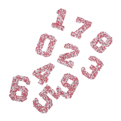 GALPADA 10 Stück Teiliges Set Strass Zahlen Patches zum Aufbügeln Funkelnde Glitter Applikationen für Diy Kleidung Teamtrikots und Accessoires Langlebig Waschbar Einfache Anwendung per GALPADA 10 Stück Teiliges Set Strass Zahlen Patches zum Aufbügeln Funkelnde Glitter Applikationen für Diy Kleidung Teamtrikots und Accessoires Langlebig Waschbar Einfache Anwendung per von GALPADA