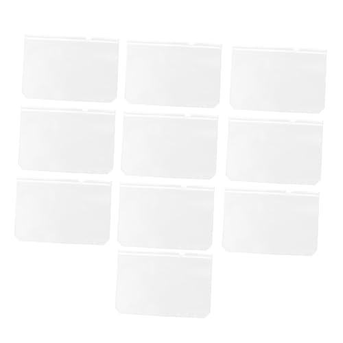 GALPADA 10 Stück Teiliges Transparente Dokumententaschen aus Wasserfestem PVC Robuste Lose Leaf Aufbewahrungstaschen mit Reißverschluss für Papiere Sichere und Verschleißfeste Organizer von GALPADA