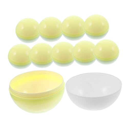 GALPADA 10 Stück Teiliges Transparente Kunststoffkugeln zum Befüllen Runde Kapseln für Ostern Hochzeiten Geburtstagsfeiern Leicht Stabil und Einfach zu Öffnen für Deko und Zufällige Farbe GALPADA 10 Stück Teiliges Transparente Kunststoffkugeln zum Befüllen Runde Kapseln für Ostern Hochzeiten Geburtstagsfeiern Leicht Stabil und Einfach zu Öffnen für Deko und Zufällige Farbe von GALPADA