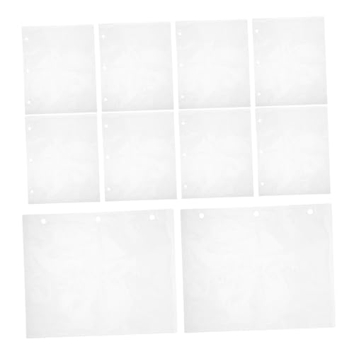 GALPADA 10 Stück Teiliges Transparente Pp kartenhüllen für Sammelkarten Binder kompatible Innenseiten mit Schutzfolie Mikron Klare Schutzhüllen für Trading Cards und Fotos von GALPADA