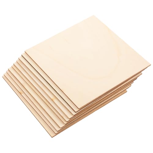 GALPADA 10 Stück Teiliges Unbehandelte Holzplatten mit Glatter Oberfläche und Gleichmäßiger Dicke Quadratische Holzteile zum Basteln für Dekoration Malen Gravieren und DIY Handwerk GALPADA 10 Stück Teiliges Unbehandelte Holzplatten mit Glatter Oberfläche und Gleichmäßiger Dicke Quadratische Holzteile zum Basteln für Dekoration Malen Gravieren und DIY Handwerk von GALPADA