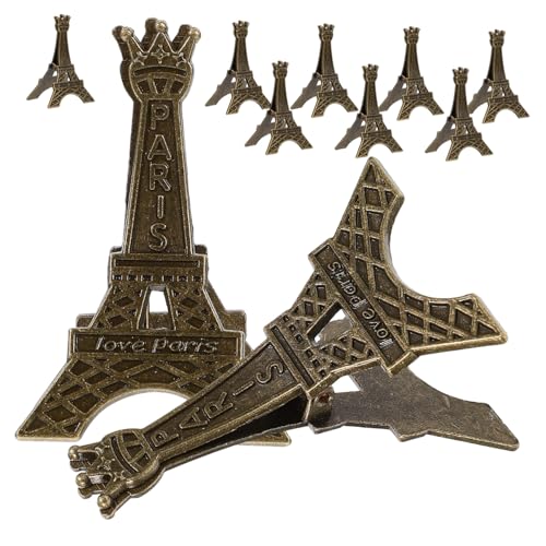 GALPADA 10 Stück Teiliges Vintage Metall Eiffelturm Tischkartenhalter Memo Halter für Hochzeit Tischdekoration Platzkarten Business Karten Clips GALPADA 10 Stück Teiliges Vintage Metall Eiffelturm Tischkartenhalter Memo Halter für Hochzeit Tischdekoration Platzkarten Business Karten Clips von GALPADA