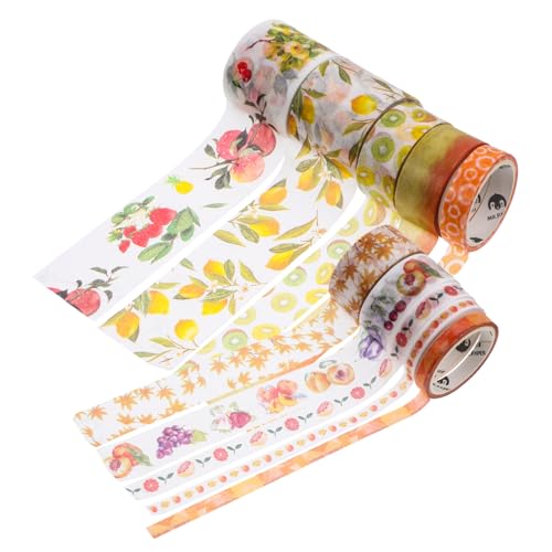 GALPADA 10 Stück Teiliges Washi Tape aus Umweltfreundlichem Papier Dekorative Klebebänder mit Glamourösen Mustern Leicht Ablösbar Bedruckt für DIY Journals Geschenkverpackungen und von GALPADA