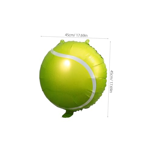 GALPADA 10 Stück Tennisball Luftballons Aufblasbar Geburtstag Partydeko Sportthema Leicht Aufzublasen Strapazierfähig Für Sportparty Kindergeburtstag von GALPADA