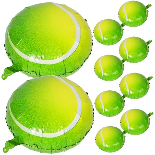 GALPADA 10 Stück Tennisballon Geburtstag Luftballons sortiert groß Tennisfolie Blau Gold für Alles Gute zum Geburtstag Ballon Abschlussballons 2024 schöne Kuchenballons Aluminiumfolie Grün GALPADA 10 Stück Tennisballon Geburtstag Luftballons sortiert groß Tennisfolie Blau Gold für Alles Gute zum Geburtstag Ballon Abschlussballons 2024 schöne Kuchenballons Aluminiumfolie Grün von GALPADA