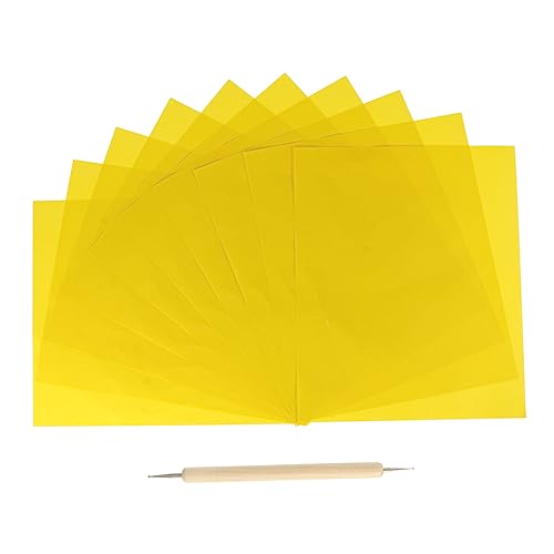 GALPADA 10 Stück Wasserlösliche Transferpapier für Kreuzstich mit Präge Stylus Transparentes für DIY Nähprojekte Stickerei und Musterübertragung GALPADA 10 Stück Wasserlösliche Transferpapier für Kreuzstich mit Präge Stylus Transparentes für DIY Nähprojekte Stickerei und Musterübertragung von GALPADA
