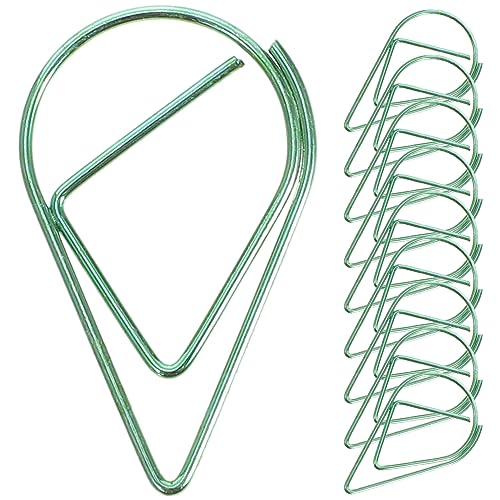 GALPADA 10 Stück Wassertröpfchen Büroklammern Dekorative Metallclips für Notizen und Dokumente Langlebig und Praktisch für Büro und Schule von GALPADA