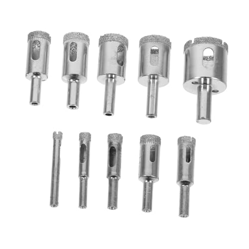 GALPADA 10 Teiliges Set Lochöffner Für Glasfliesen Keramikbohrer Porzellanfliesenbohrer Bohrer Für Betonfliesen Porzellanbohrer Glasschneidbohrer Silber Legierter Stahl GALPADA 10 Teiliges Set Lochöffner Für Glasfliesen Keramikbohrer Porzellanfliesenbohrer Bohrer Für Betonfliesen Porzellanbohrer Glasschneidbohrer Silber Legierter Stahl von GALPADA
