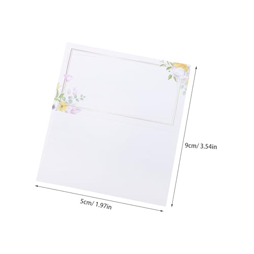 GALPADA 100 Stück Blumen Design Namenskarten für Hochzeitstisch Stabile Papier Klappkarten mit Elegantem Blumendekor Beschreibbar für Empfang Party Bankett Gästesitzordnung GALPADA 100 Stück Blumen Design Namenskarten für Hochzeitstisch Stabile Papier Klappkarten mit Elegantem Blumendekor Beschreibbar für Empfang Party Bankett Gästesitzordnung von GALPADA