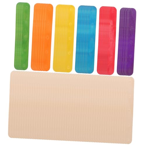 GALPADA 100 Stück Bunte Holz Bastelstäbchen Farbige und Natürliche Eisstiele für DIY Projekte Basteln im Klassenzimmer Gruppenaktivitäten und Kreative Designs von GALPADA