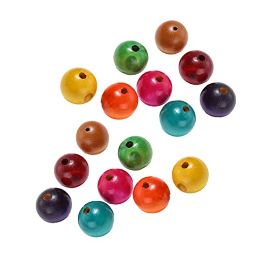 GALPADA 100 Stück Bunte Holzperlen Durchmesser Runde Bastelperlen zum Auffädeln DIY Schmuckzubehör für Kreative Holzperlen für Armbänder und Schlüsselanhänger GALPADA 100 Stück Bunte Holzperlen Durchmesser Runde Bastelperlen zum Auffädeln DIY Schmuckzubehör für Kreative Holzperlen für Armbänder und Schlüsselanhänger von GALPADA
