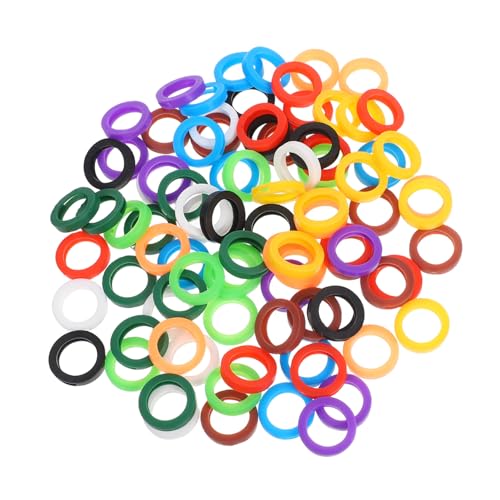 GALPADA 100 Stück Bunte Silikon Schlüsselhüllen Elastische Ölresistente Schlüsselkappen für Einfache Identifikation und Organisation von Hausschlüsseln Waschbar und Langlebig GALPADA 100 Stück Bunte Silikon Schlüsselhüllen Elastische Ölresistente Schlüsselkappen für Einfache Identifikation und Organisation von Hausschlüsseln Waschbar und Langlebig von GALPADA