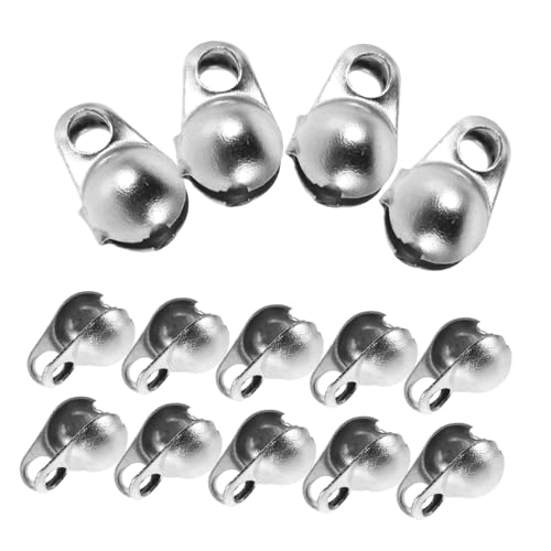 GALPADA 100 Stück Edelstahl Schmuckverschlüsse Rund Perlenverbinder für DIY Armbänder Halsketten Langlebig Vielseitig Kompatibel Einfach zu Montieren für Kreative Schmuckherstellung von GALPADA