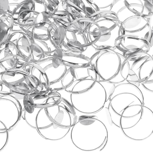 GALPADA 100 Stück Einstellbare Pack Ringbasis Pads für DIY Schmuckherstellung Blanko Ringe für Kreative Bastelideen für Ringgestaltungen und Schmuckzubehör GALPADA 100 Stück Einstellbare Pack Ringbasis Pads für DIY Schmuckherstellung Blanko Ringe für Kreative Bastelideen für Ringgestaltungen und Schmuckzubehör von GALPADA